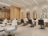 elegant ladies salon inside