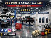 fully-operational car repair garage