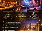 premium lounge bar night